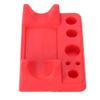 Tattoo Tool Pen Holder, Silicone tattoo machine Holder cotton swab Pen Stand Holder color cup Holder with circles/rectangle/arc shape, red