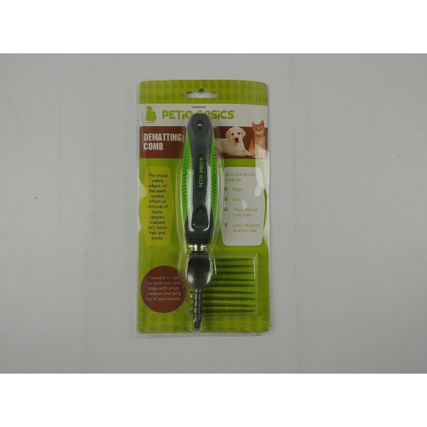 Petio Basics Dematting Comb, Pet Grooming - All breeds + Types - New  2786