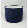 Navy Blue Velvet Drum Lampshade