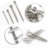 ISPINNER 150pcs 304 Stainless Steel Cotter Pin Clip Key Fastener Fitting Assortment Kit