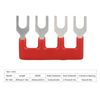 15 Pcs Jumper Block Terminal Strips, 100V 15A, Fork Type with PVC Shell, Cuttable, Wide Application (TB-1504)