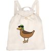 Azeeda 'Duck Wearing Sunglasses' Canvas Rucksack/Backpack (RK00032841)