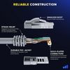 Mini Ethernet Cable, Ethernet Cable Extension Replacement for Mini Rectangular Satellite Standard Dish, Outdoor Portable & 1200mbps High Speed, Grey