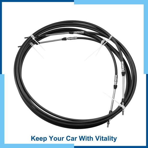 2pcs 13ft 157Inch Marine Type Shift Remote Control Box Cable for Yamaha