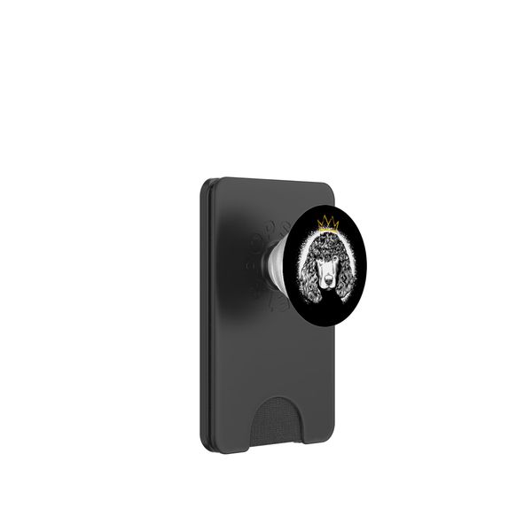 Irish Water Spaniel with Crown PopSockets PopWallet for MagSafe