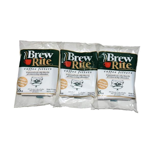 Brew Rite Rockline Wrap Around Percolator Coffee Filters (Pack of 3)