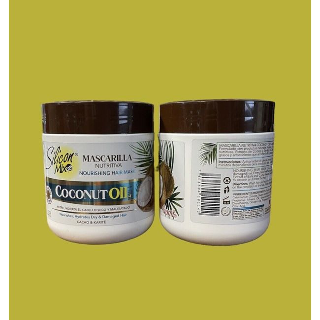 SILICON MIX COCONUT OIL NOURISHING HAIR MASK, NOURISHES, HYDRATES AND COND 2jar