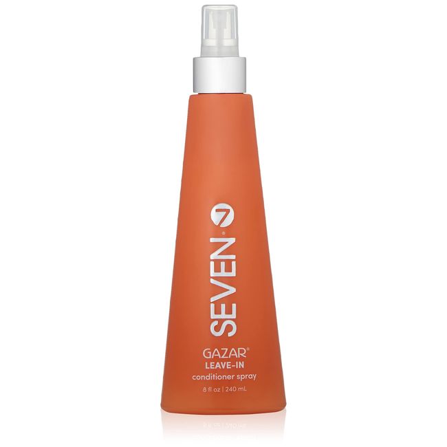 SEVEN Leave In Conditioner Spray, Detangle and Moisturize, for Curly Hair or Straight Hair, with Organic Argan Oil, Cruelty Free, Sulfate Free, Gazar, 8 fl. oz.