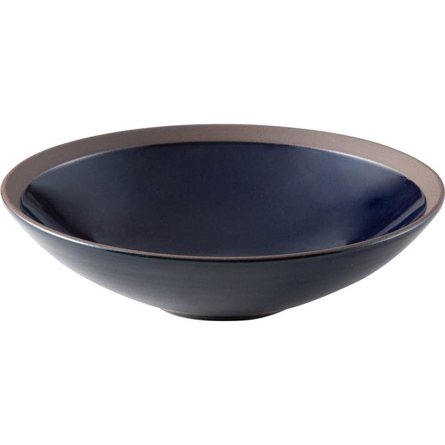 Hasami Ware 32065 Taichi Tsutsuyama Kiln Planting Pot, Bowl, Plate, Approx. 8.3 inches (21 cm), Night, Made in Japan