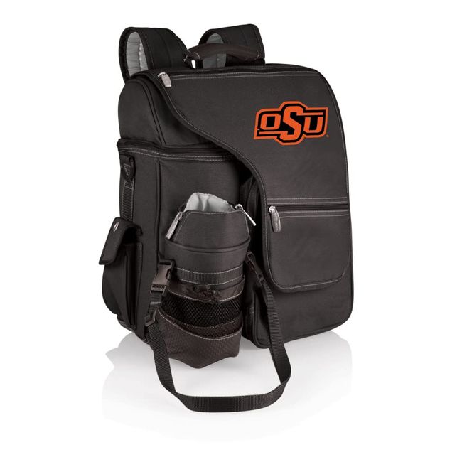 NCAA Oklahoma State Cowboys Turismo Backpack Cooler with Water Bottle Carrier - Soft Cooler Backpack - Travel Cooler Bag