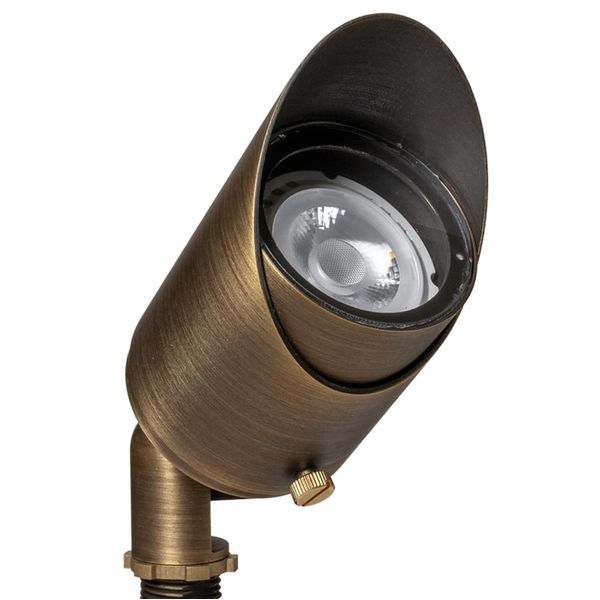 VOLT Top Dog Scotty 12V Cast Brass Outdoor Spotlight (Bronze) for Low Voltage Landscape Lighting of Yard, Lawn, Garden, Patio, Trees & House