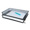 Universal One Mesh Stackable Side Load Tray, Legal, Black