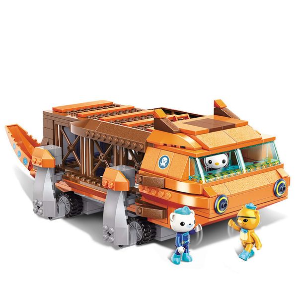 BASEPLATES for Age 6+ Building Block Ocean Adventure Octonauts GUP-G Mobile Speeders Launcher & Barnacles Kwazii Peso 378pcs Building Brick Set-No Package Box (3706)