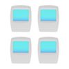 Amerelle Always On Blue Night Light, 4 Pack – Plug-In Forever-Glo LED Night