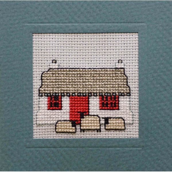 Scottish Highlands Card Cross Stitch Kit 'Crofthouse' by Textile Heritage