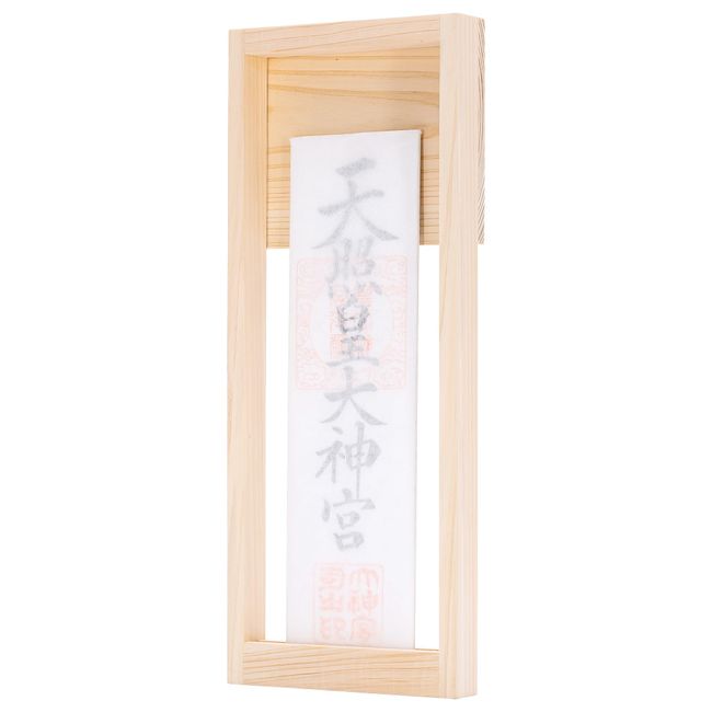 Hinomoto-Hinomoto-Hinoki Natural Wall-Mounted Bill Holder, Made in Japan, Made in Hinoki, Height 11.8 inches (30 cm), Width 4.7 inches (12 cm), Depth 1.6 inches (4 cm), Kamidana, Modern Money Holder, Simple, Compact, Stylish, Simple Storage