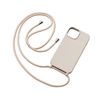 Elecom PM-A22ASCSSGY iPhone 14/13 Case Cover with Shoulder Strap Adjustable Length Silicone Strap Hole