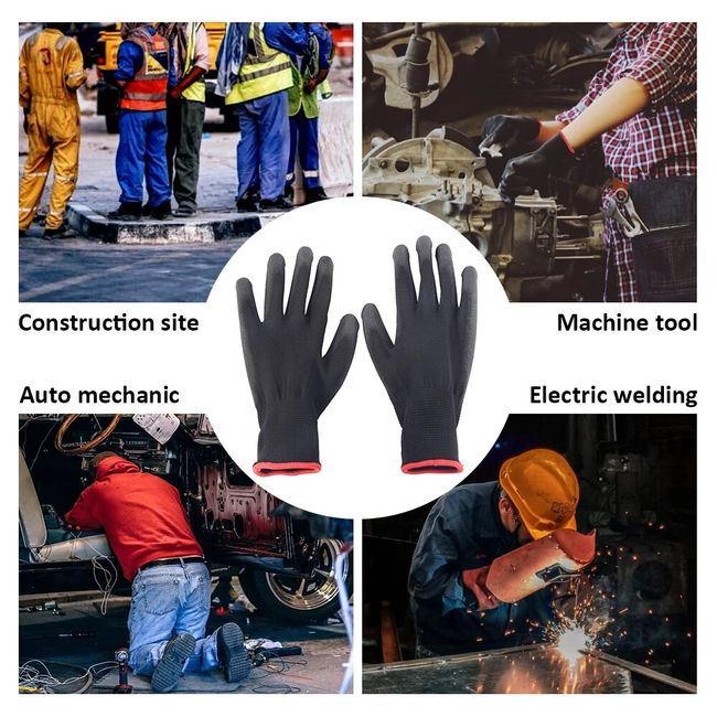 Safety Gloves Construction Work, Nitrile Coated Gloves