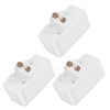 Hanging Ceiling Duct Rail Plug, Easy Installation, No Construction Required, Duct Rail, Conversion Socket, Hanging Ceiling Plug, PSE Certified, White, Pack of 3