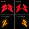 MFC PRO Integrated LED Turn Signal Tail Light for 2013-2024 Kawasaki Z125 Pro / 2013-2016 ZX-6R 636 Z800 (DEEP SMOKE)