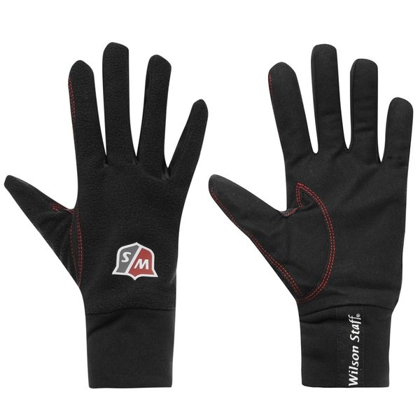 Wilson Staff Men WGJA00110S Seasonal Winter Gloves - Black, Small