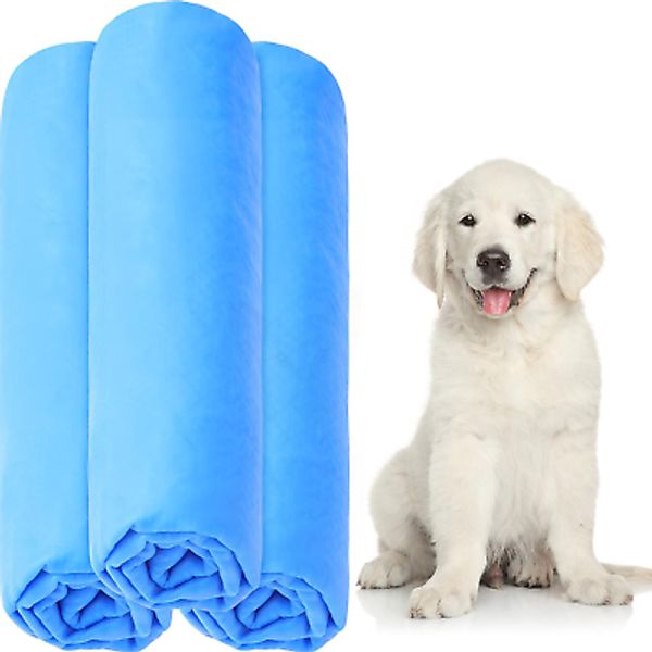 3 Pieces Pet Absorbent Towel Dog Bath Towel 25.2 X 16.34 Inch Dog Quick Drying T