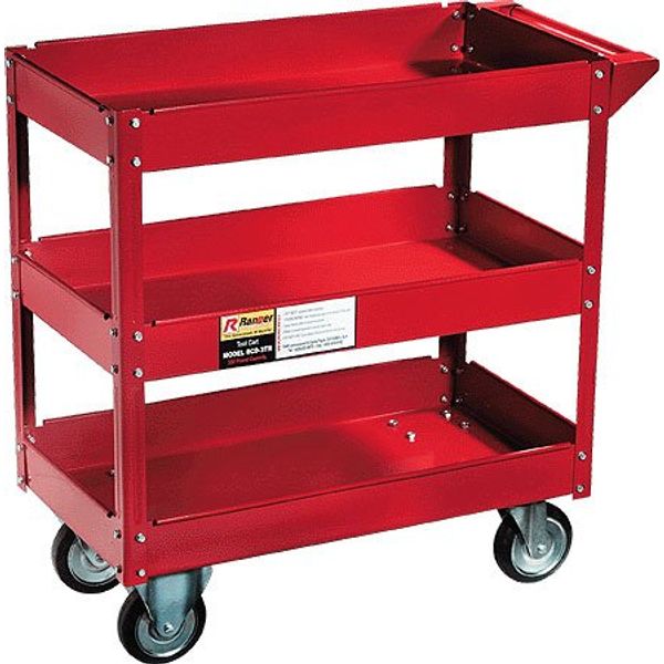 THREE TRAY ROLLING TOOL CART