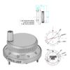 5V 60MM Hand Wheel Pulse, 4 Terminal Wheel Rotary Encoder Crank Handwheel Encoder Wheel Encoder Lightweight Mill Router Manual Control for CNC System(White)