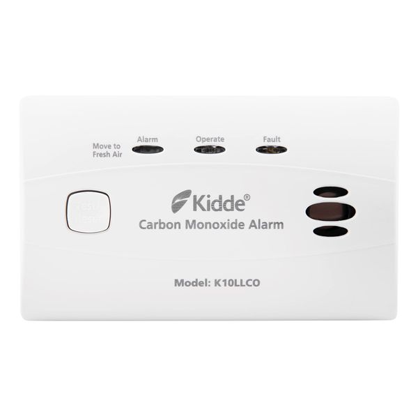 Kidde 10LLCO Ten Year Life Carbon Monoxide Alarm with Sealed Longlife Battery