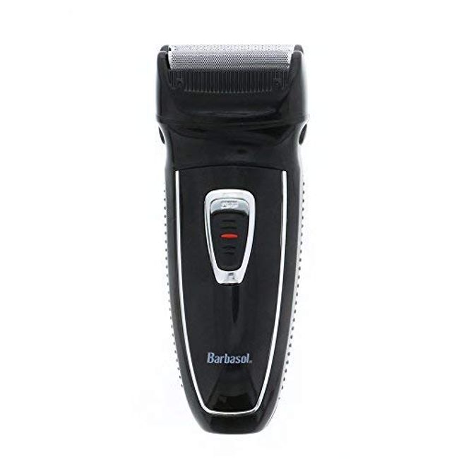 Barbasol Rechargeable Electric Foil Shaver with Stainless Steel Blades and Pop Up Trimmer