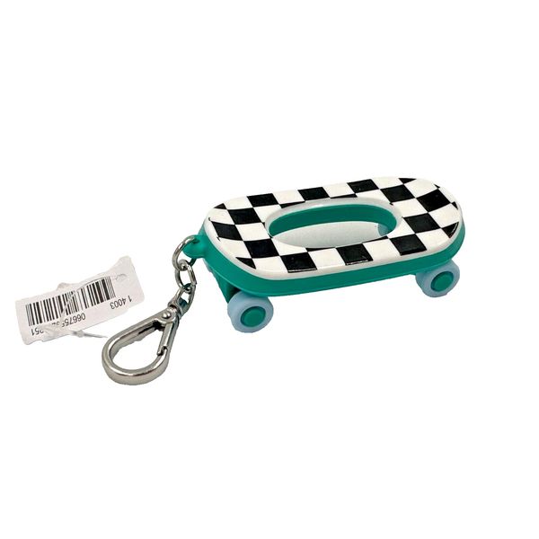 Bath & Body Works PocketBac Hand Sanitizer Holder Skateboard Checkerboard Teal