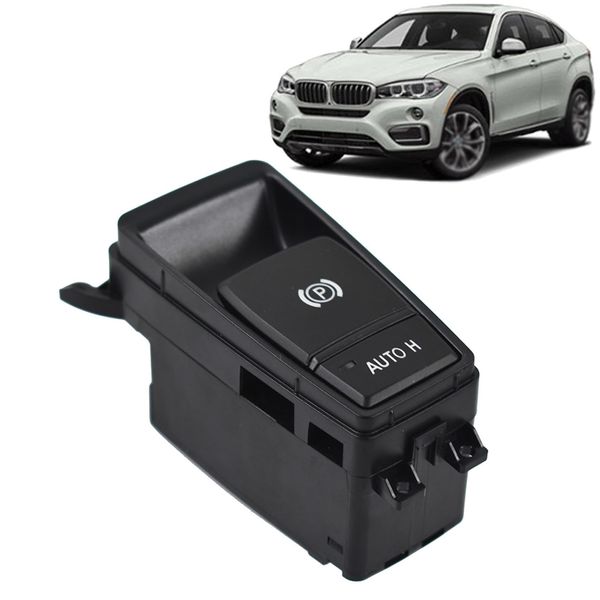 ANTUKO Black Parking Brake Control Switch Front Centre Console Replacement for X5 2007-2013
