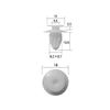 Boston BC5357 Auto Parts Trim Clips, White, 10 per Bag