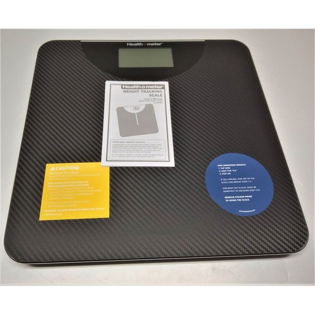 Health o meter LCD Carbon Fiber Digital Body Weight Scale, 400lb Capacity