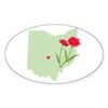 CafePress Ohio State Sticker Oval Car Bumper Sticker(10-Pack)