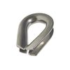 1/2" Stainless Steel Wire Rope Thimble for Cable Rail Eye Rigging - 4 Pack