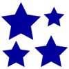 Plexiglas® Cut 3-50 cm - Star Blue, Size: 11 cm, Pack of 1