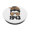 Limited Edition Leopard Messy Bun Awesome Since 1943 PopSockets Swappable PopGrip