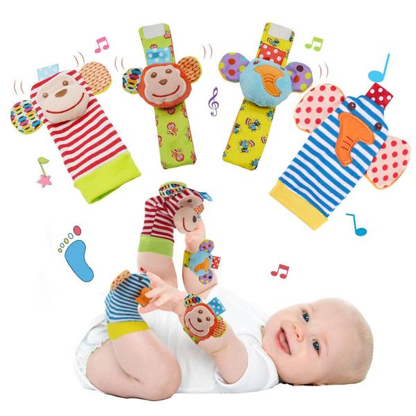 Baby Infant Rattle Socks Toys for Babies 0-3-4-5-6 Months, Newborn Sensory Soft Toys for 0-3-6 Months Old, Boy Girl Developmental Gift Toys