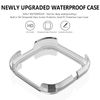 【3 Pack】 Cases compatible with Fitbit Versa 2 Screen Protector, Hard PC Plated Full Coverage Screen Bumper Full Sensitive Cover for Versa 2 Only (Black+Silver+Clear)