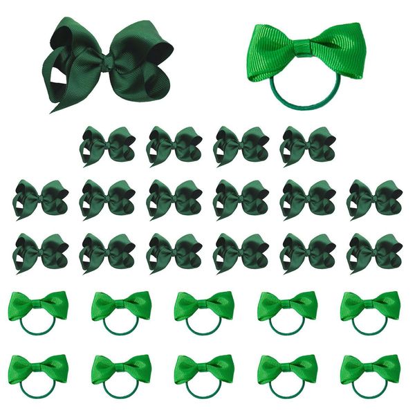 16 Pcs Bow Hair Clips And 10 Pcs Bow Hair Ropes, Fashionable Hair Clips, Girls Hair Accessories, Cute Hair Accessories, Bow Decoration