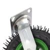8 inch Heavy Duty Industrial Rubber Caster Wheels,4 Pack Rubber Inflatable