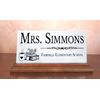 Teacher Desk Nameplate – Personalized Marble Name Plate Gift for Elementary Educ