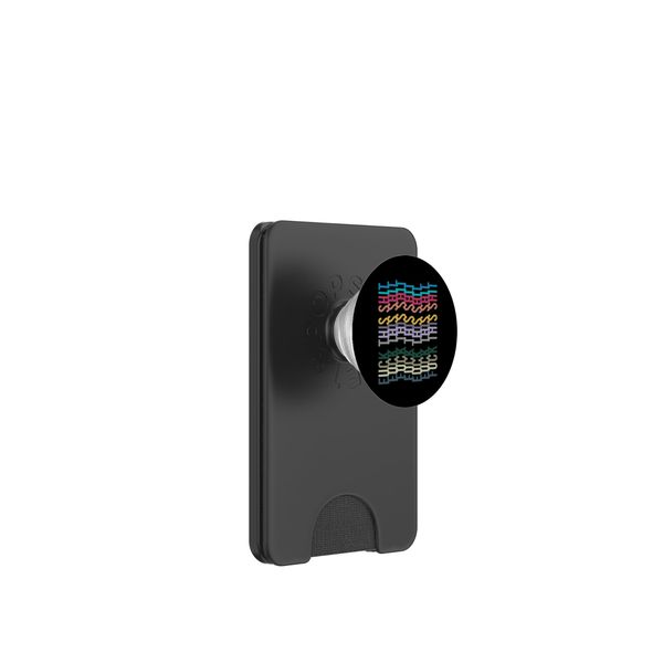 Fuck This Shit Hidden Message Colorful PopSockets PopWallet for MagSafe