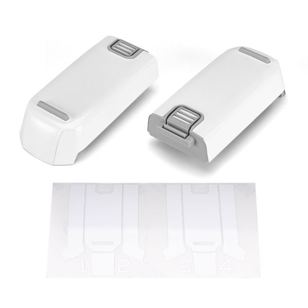WRAPGRADE Stickers Compatible with DJI NEO Two Batteries (Racing White)