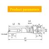 WFLNHB 1" R8 Shank Shell Mill Arbor Adapter Replacement for Bridgeport Machine