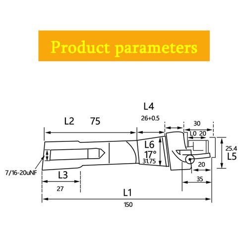 WFLNHB 1" R8 Shank Shell Mill Arbor Adapter Replacement for Bridgeport Machine