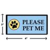 WORKINGSERVICEDOG.COM Please Pet Me - Sew On Patch for Service Dog Vest or Harness