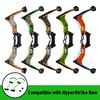 Zing Hyperstrike Bungee & Arrow Replacement Set - 2 Green HyperStrike Bungees & 4 Blue Zonic Whistle Arrows, For HYPERSTRIKE BOWS ONLY