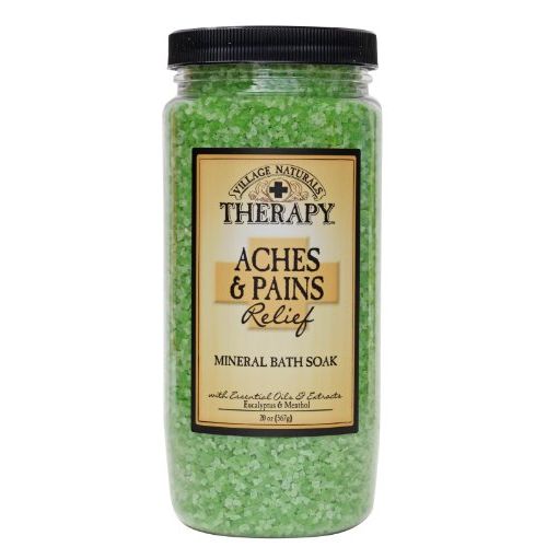 Village Naturals Therapy Aches & Pains Mineral Bath Soak 20 oz